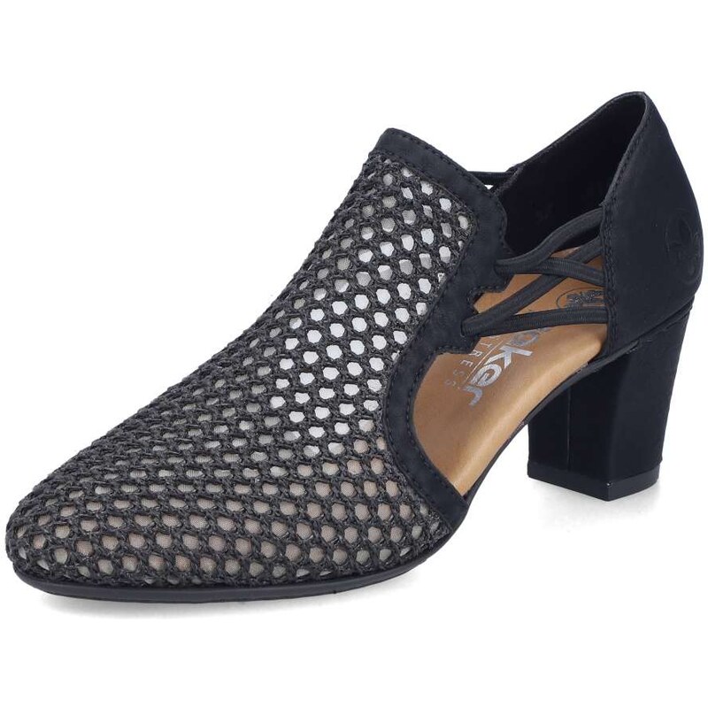 Dámske lodičky RIEKER 41052-00 čierna S6 68574902