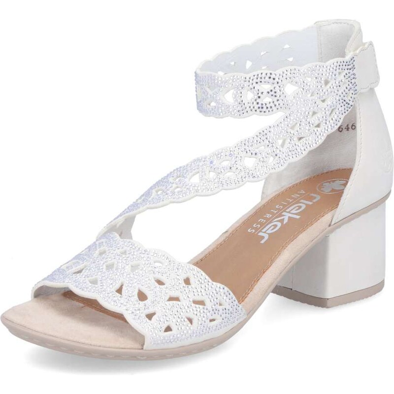 E-shop Dámske sandále RIEKER 64657-80 biela S6