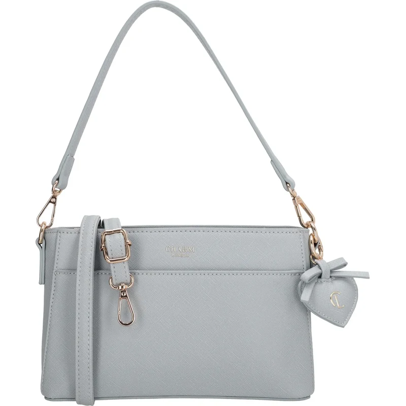 Charm London Svetlomodrá elegantná crossbody kabelka „Samantha“ 68575028