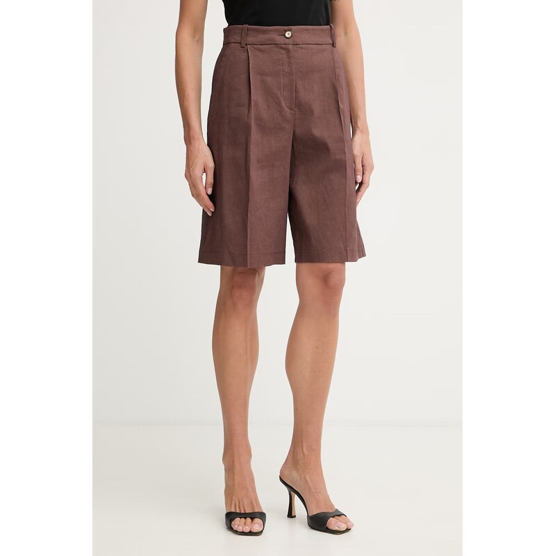 Pinko bermudy dámske s ľanom 68575056