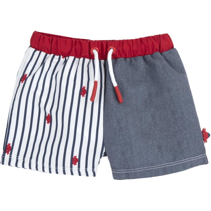 Chicco Plavecké šortky sivá / červená / biela 68580075