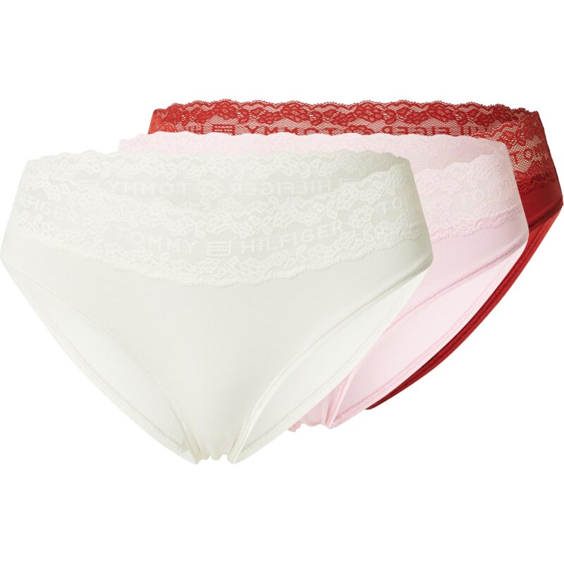 Tommy Hilfiger Underwear Nohavičky pastelovo ružová / červená / biela 68582149