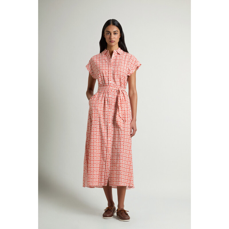 ŠATY WOOLRICH COTTON VISCOSE CHEMISIER DRESS 68580341