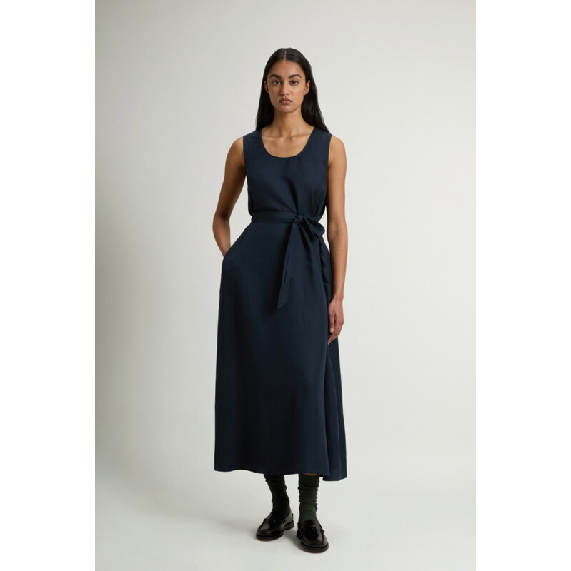 ŠATY WOOLRICH VISCOSE LINEN TANK DRESS 68580337
