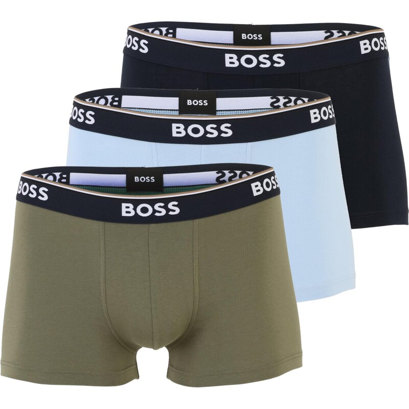 BOSS Boxerky svetlomodrá / olivová / čierna / biela 68584032