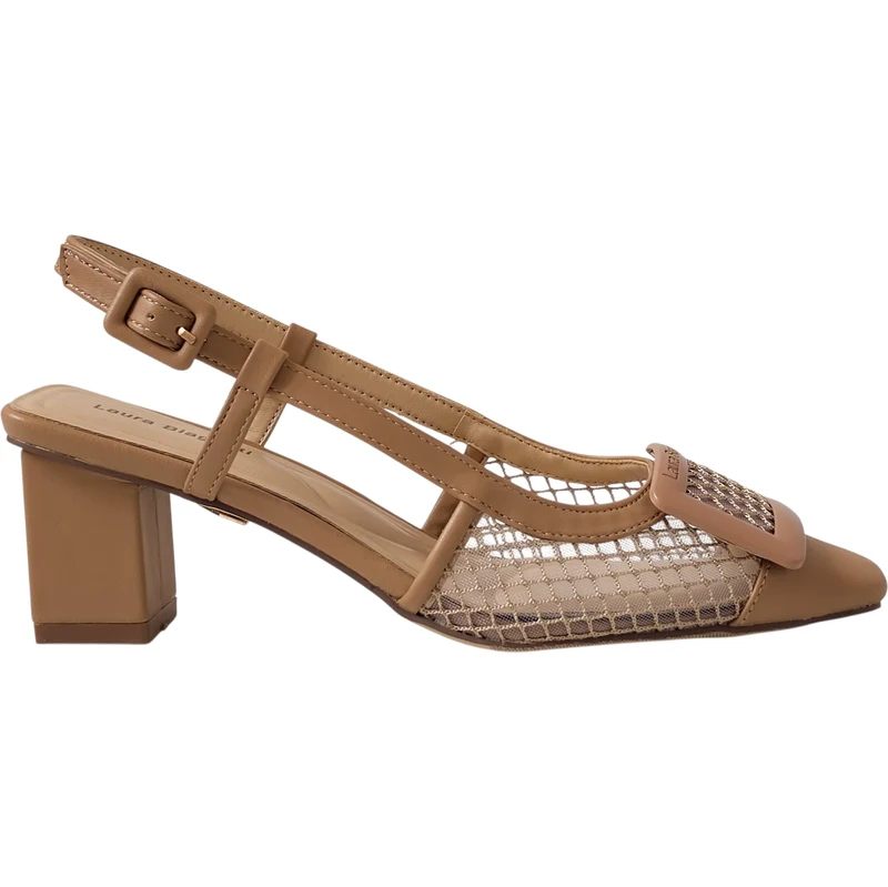 Béžové slingback lodičky Laura Biagiotti Calf Sand 68585519