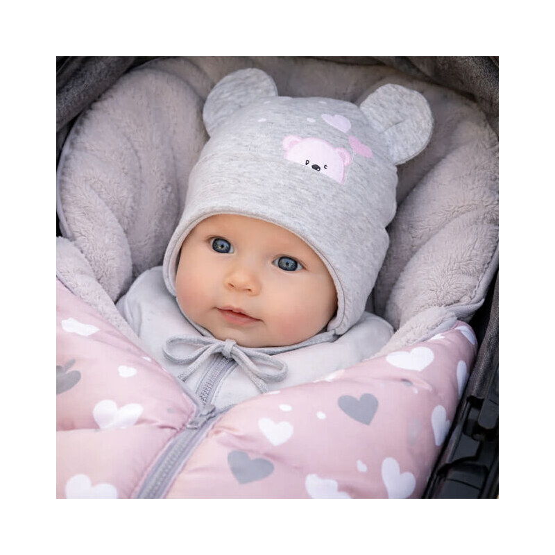 AJS Dievčenská prechodná čiapka Sweet Teddy 53241155