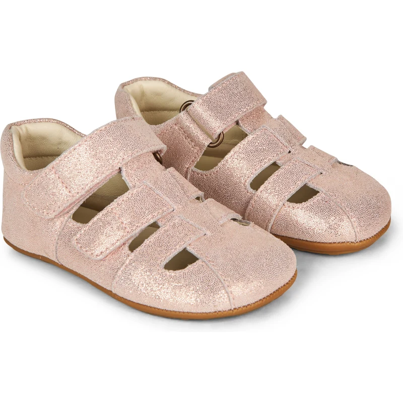E-shop Detské kožené barefoot sandálky Bundgaard Tobias Old Rose
