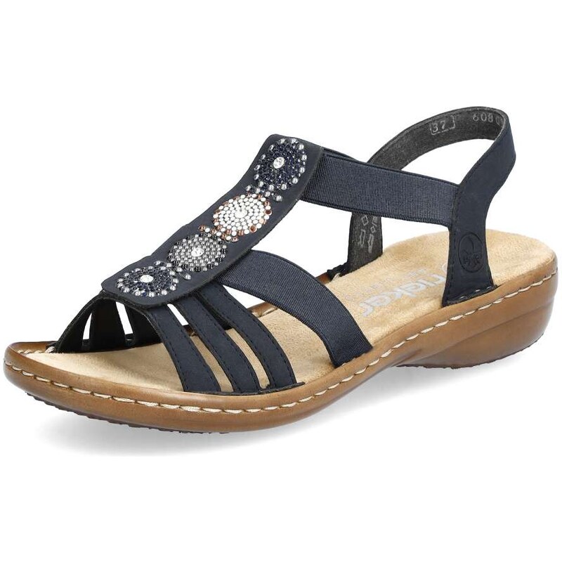 E-shop Dámske sandále RIEKER 608G9-14 modrá S6