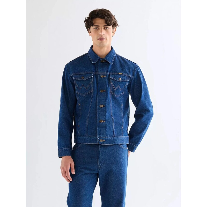 Pánska bunda WRANGLER COWBOY CUT JACKET PREWASHED INDIGO 112379708 68593784