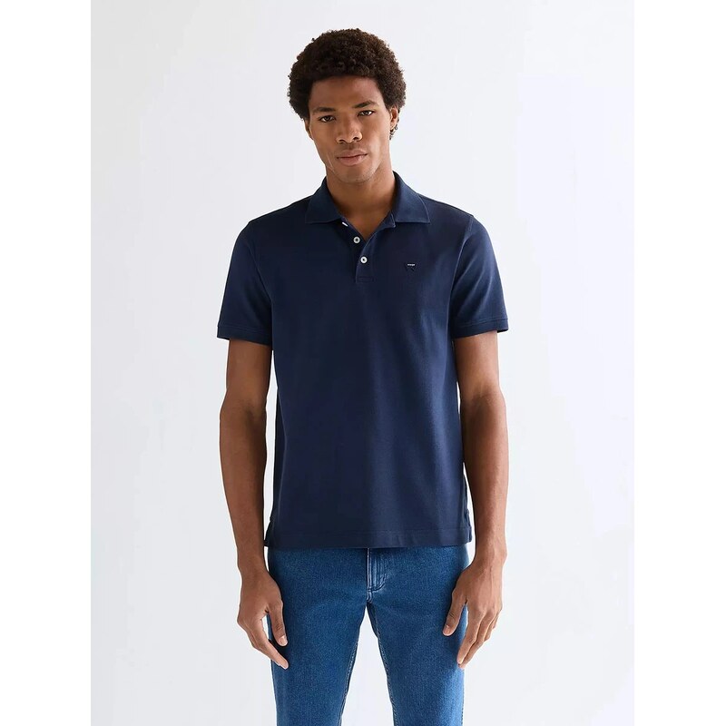 Pánske tričko WRANGLER POLO SHIRT NAVY 112377978 68593789