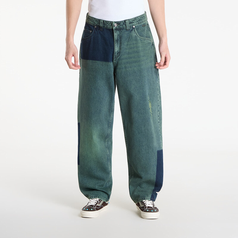 Džínsy DIME Baggy Denim Pants Distressed Green 34 68594027