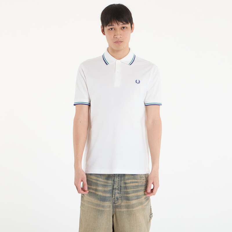 Tričko FRED PERRY Twin Tipped Fred Perry Shirt Snwh/ Depmn/ Sohec L 68594051