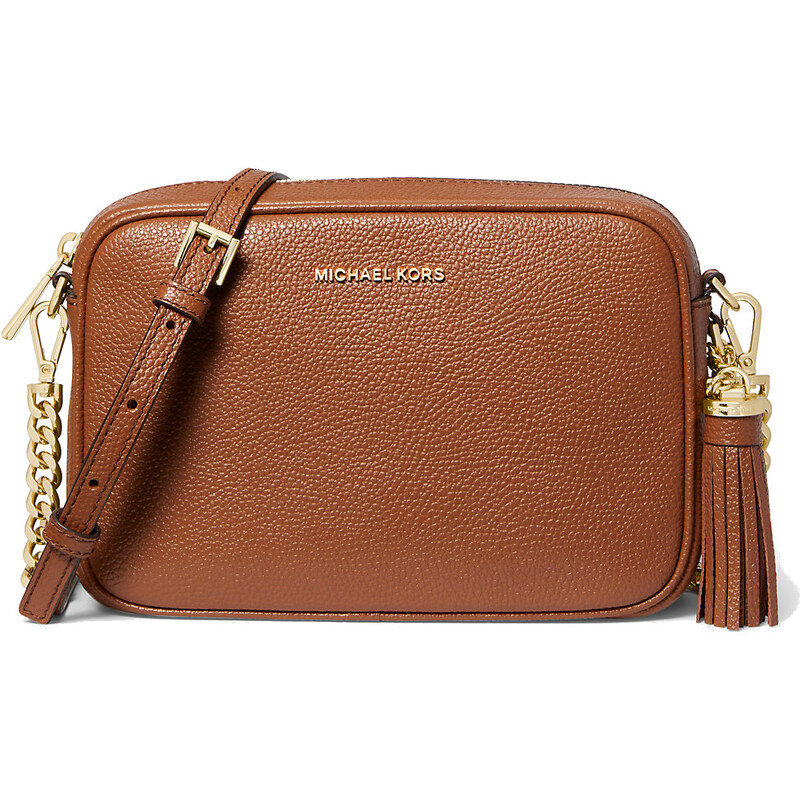 E-shop Michael Kors kožená kabelka Jet Set Crossbody hnědá