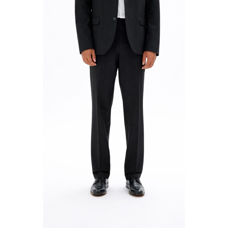 Pánske čierne oblekové nohavice CELIO regular fit 68595764