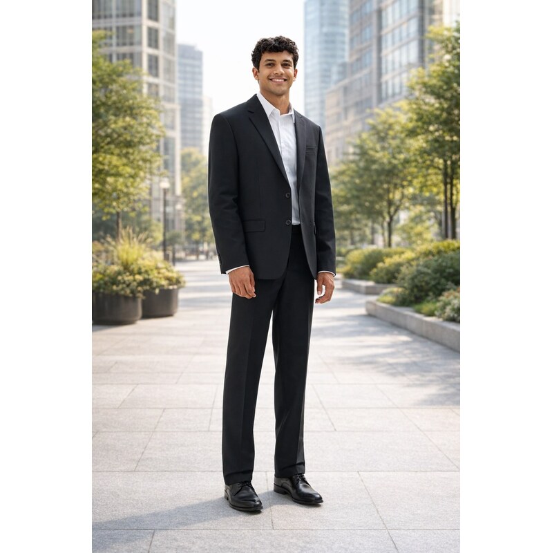 Pánske čierne oblekové sako CELIO regular fit 68595765