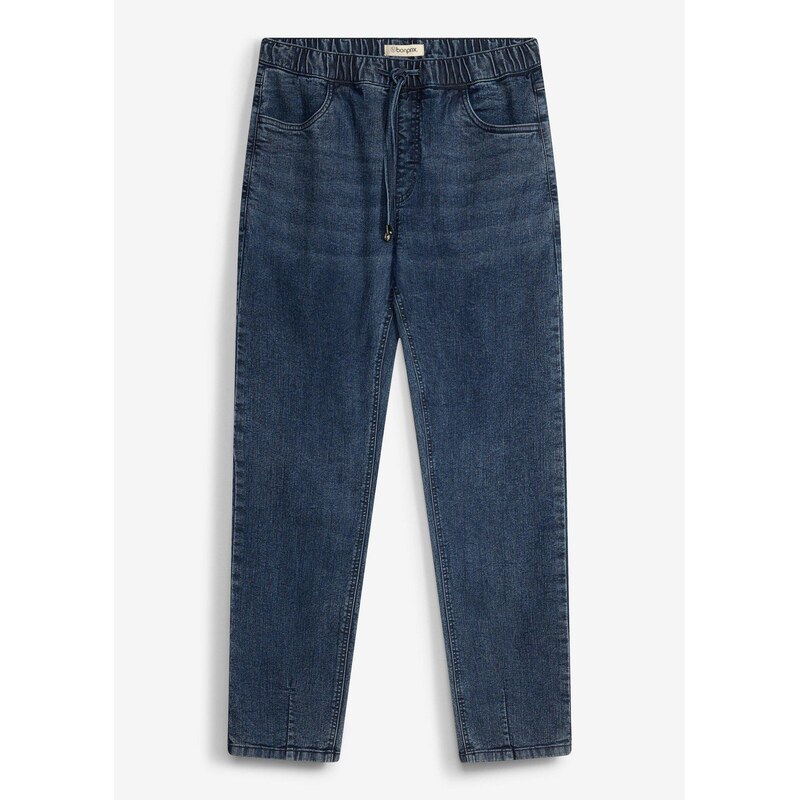 bonprix Ľahké džínsy relaxed fit, rovné, farba modrá 68595907