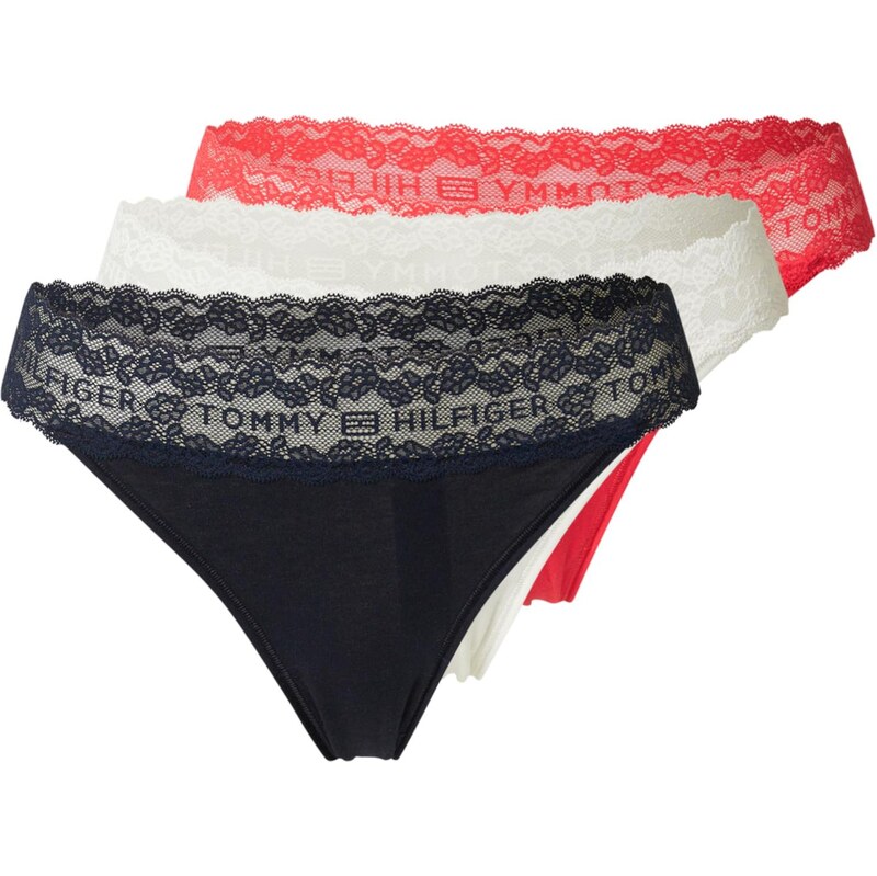 Tommy Hilfiger Underwear Tangá námornícka modrá / červená / biela 68599278