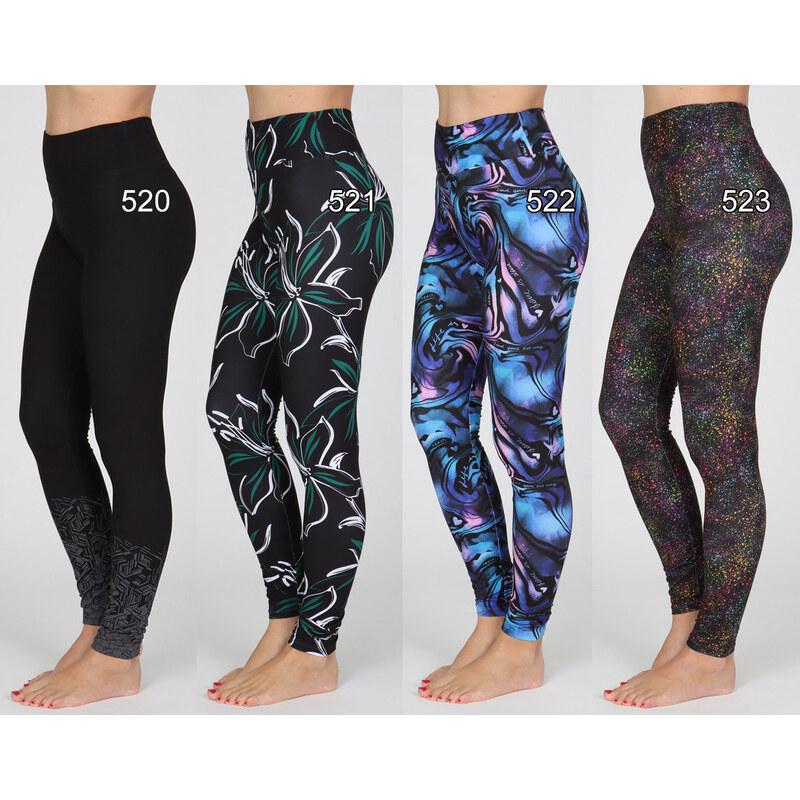 E-shop EVONA Dámske legíny Lucy-1 520-čierna 2XL