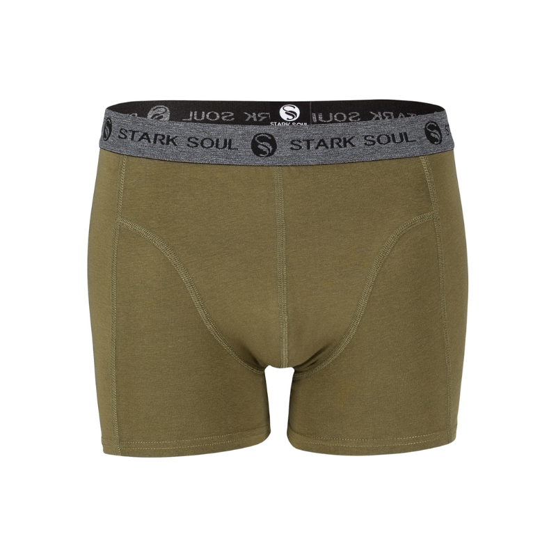 Stark Soul Prémiové Pánske Boxerky priliehavý strih khaki šedé 68604577