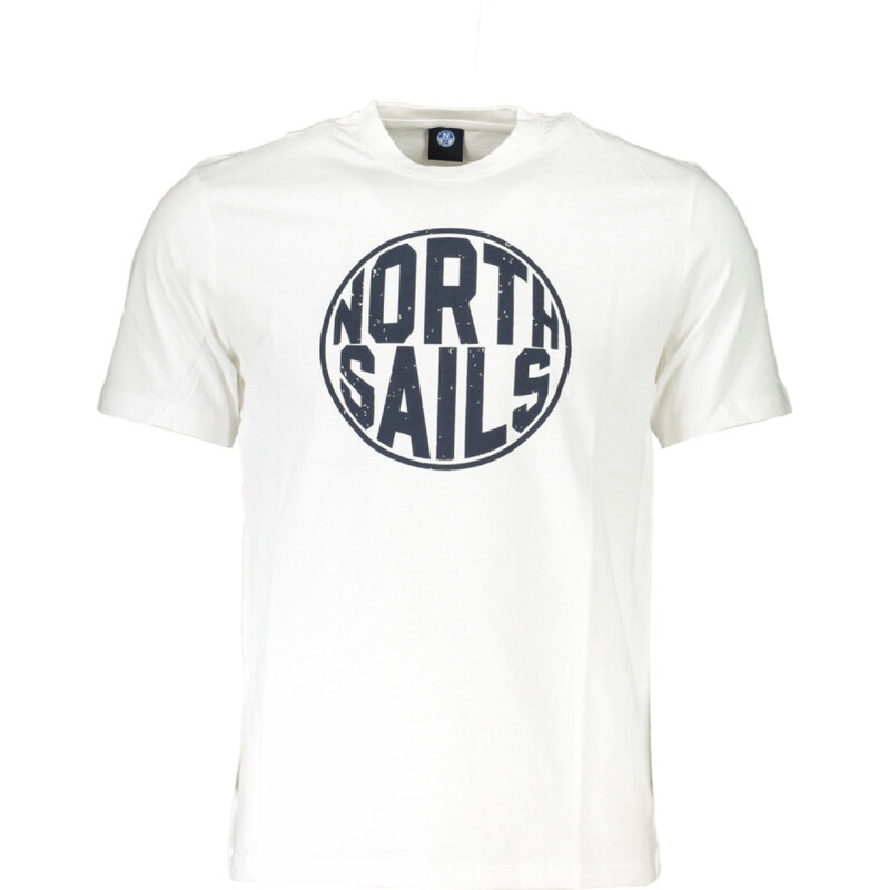 Pánske Tričko NORTH SAILS 902836000 Biele s logom 100% Bavlna 68604615