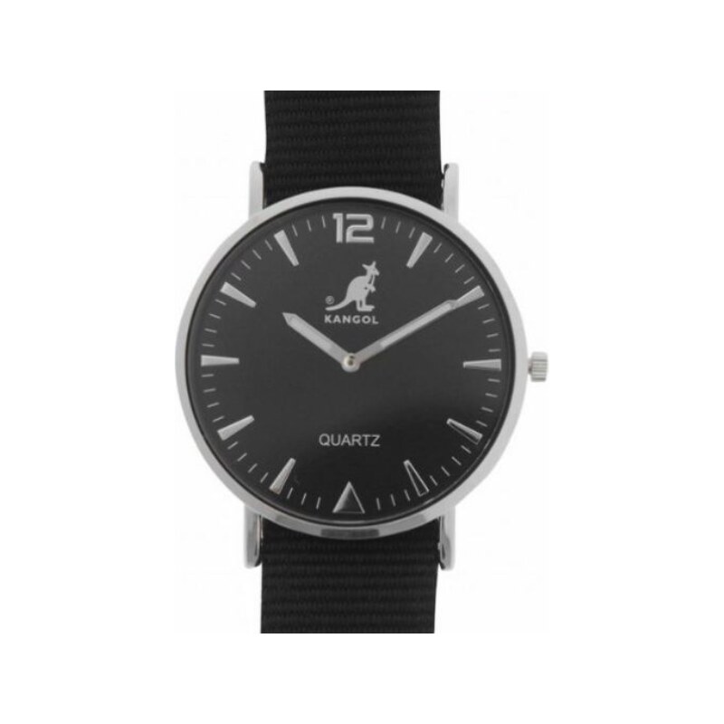Pánske Hodinky Kangol Quartz Stitched Strap Čierne 37911748
