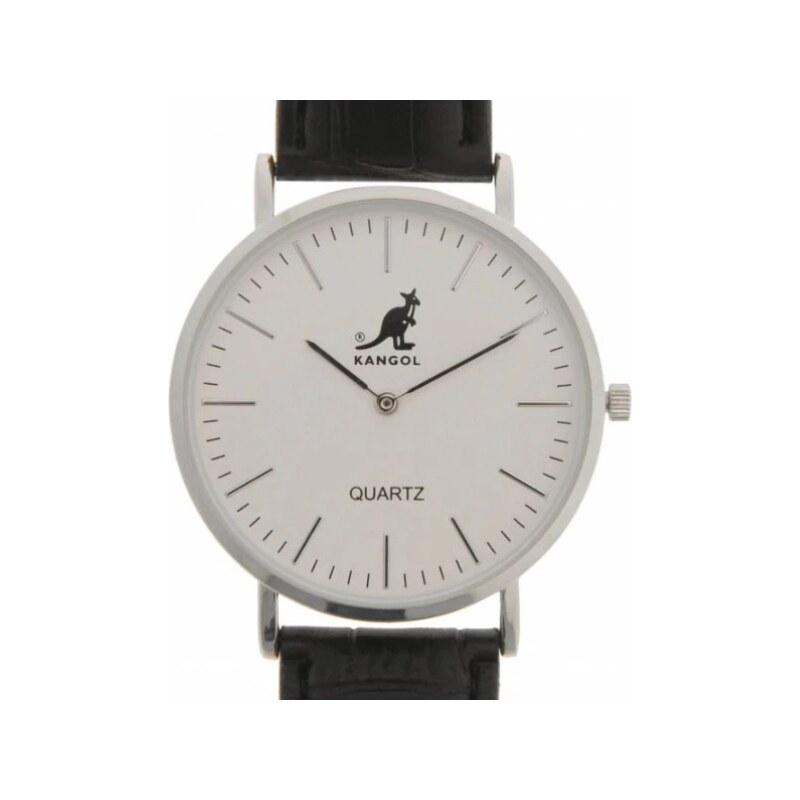 Pánske Hodinky Kangol Quartz Stitched Strap Strieborné 37911749