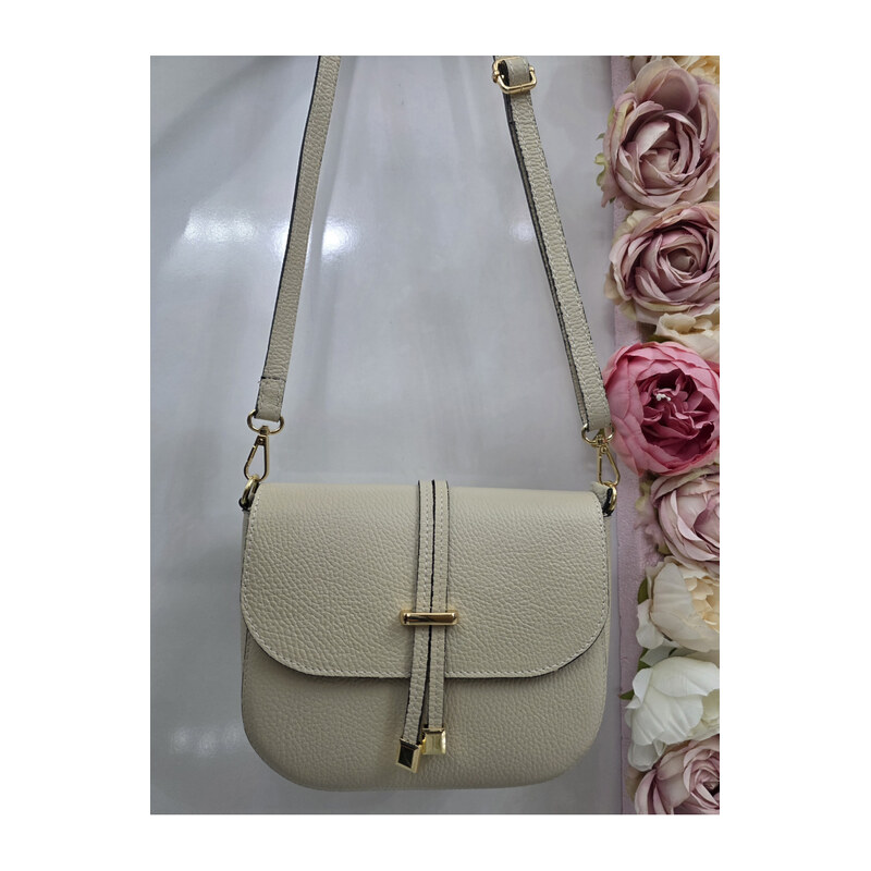 E-shop Katrins Fashion Béžová crossbody kabelka Vera Italy