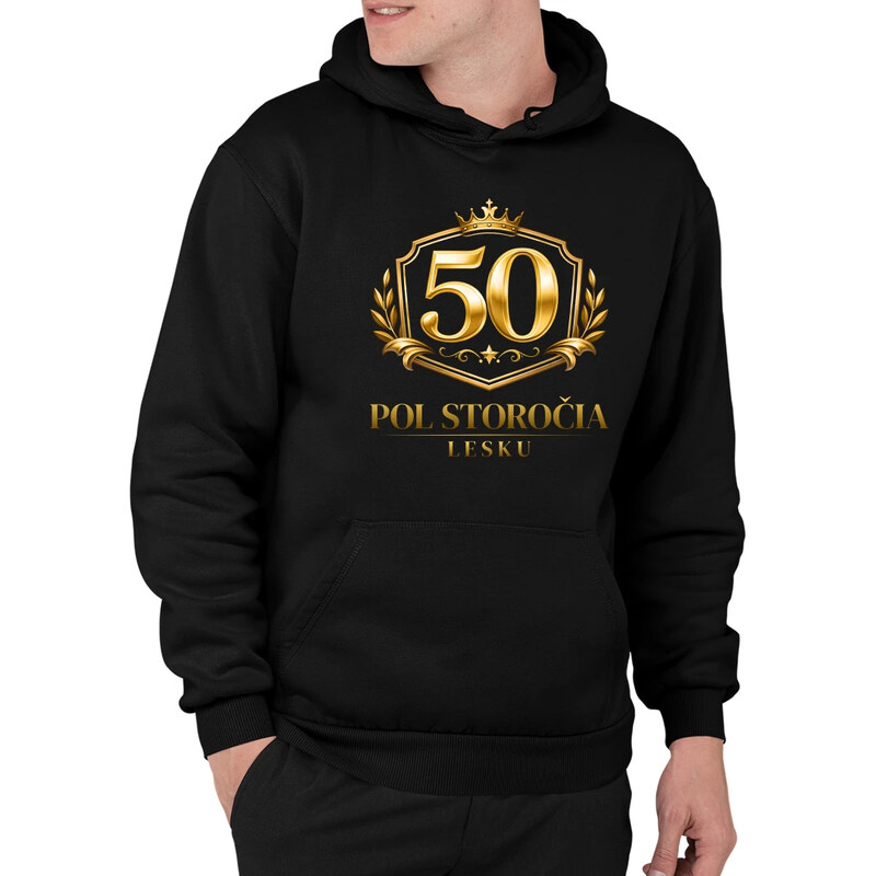 E-shop Garibald 50 – pol storočia lesku - pánska mikina s potlačou