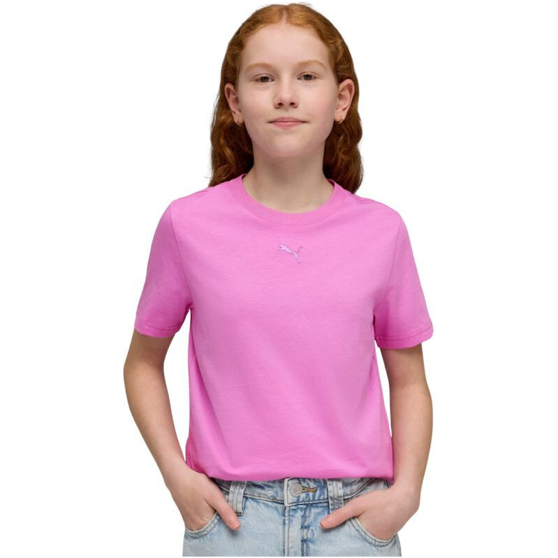 Puma ESS Centered Cat Logo Tee pink 692972 74 detské tričko 68606798
