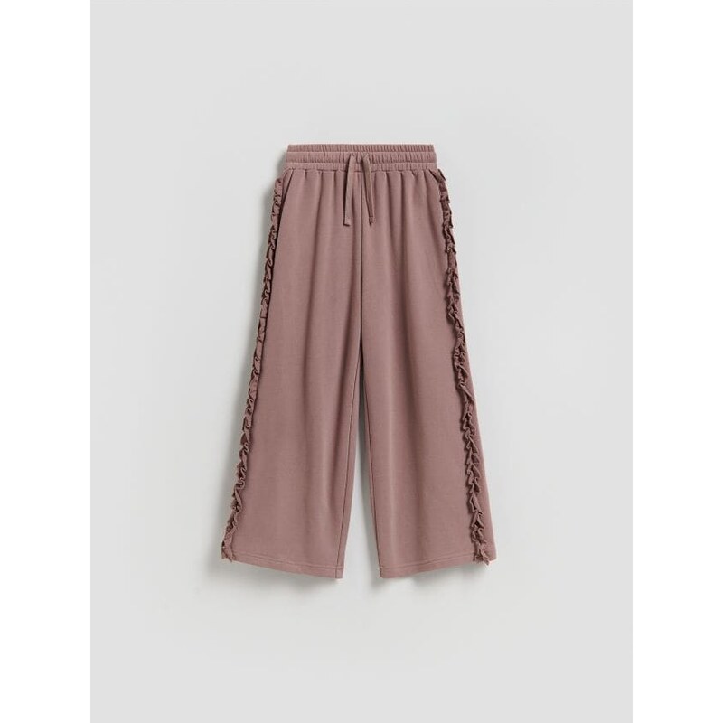 Reserved - Wide leg tepláky - kávová 68510472
