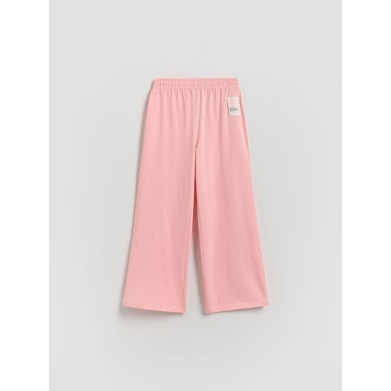Reserved - Tepláky wide leg - broskyňová 68510665
