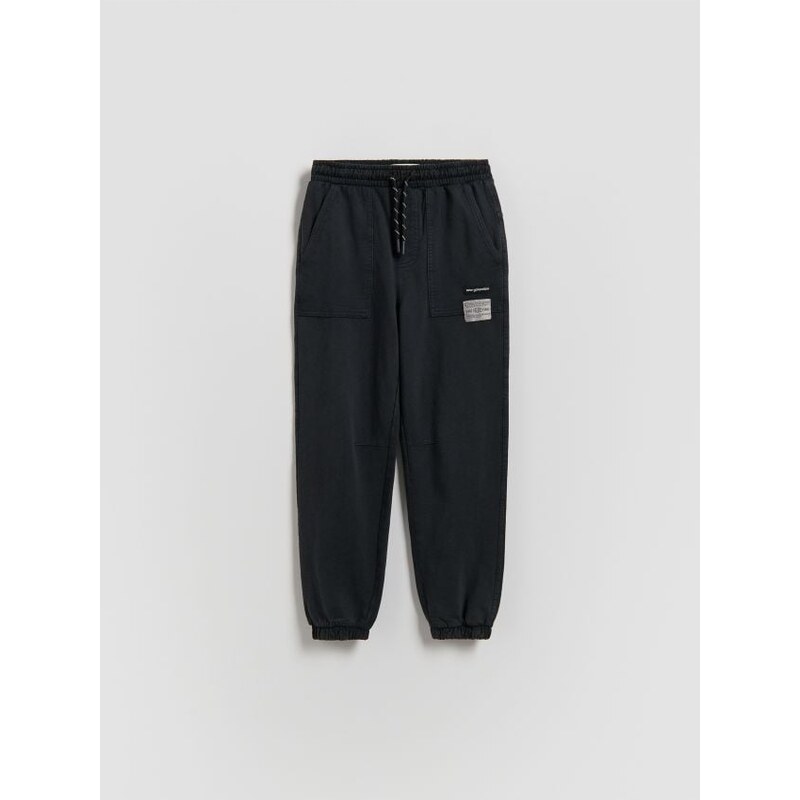 Reserved - Joggery s vypraným efektom - čierna 68513762