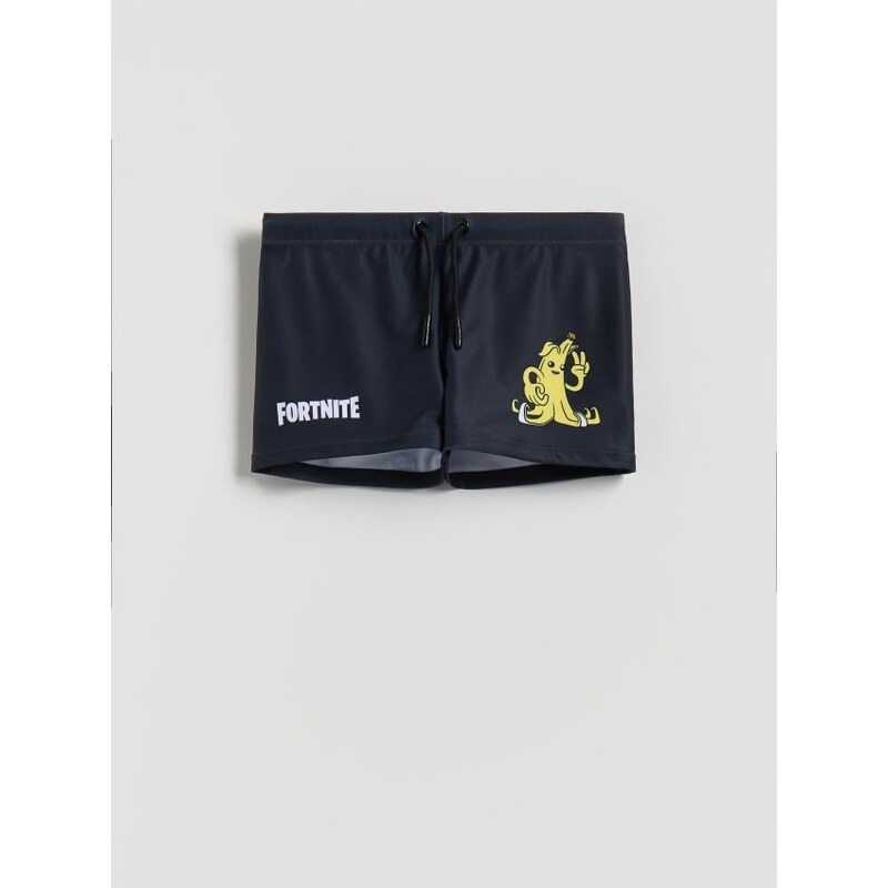 Reserved - BOYS` SWIMMING TRUNKS - čierna 68516893