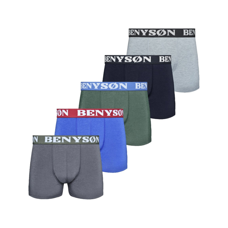 Pánske Boxerky Extra Pohodlné BENYSON 5 pack - ix farieb darčekové 68611976
