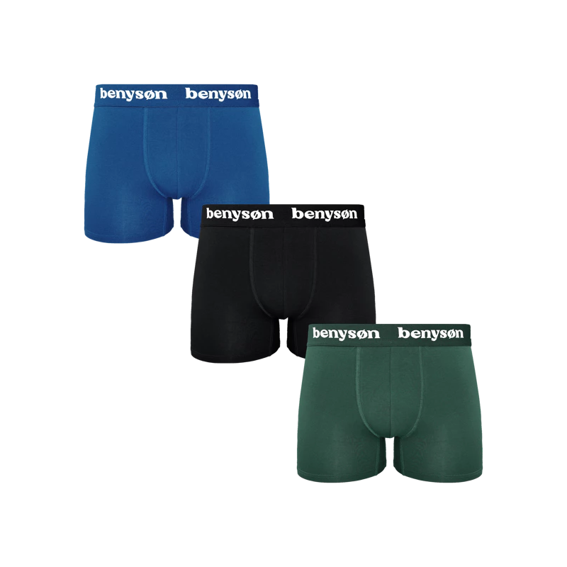 Pánske Boxerky Bambusové Extra Pohodlné BENYSON 3pack mix farieb 68643730