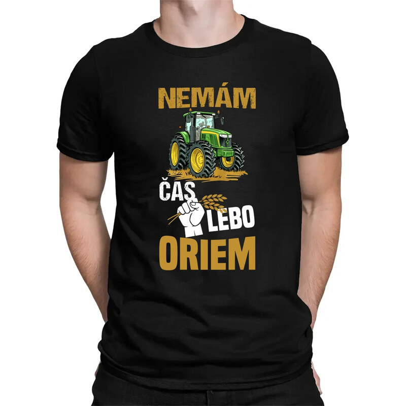 E-shop Garibald Nemám čas, lebo oriem - pánske tričko s potlačou