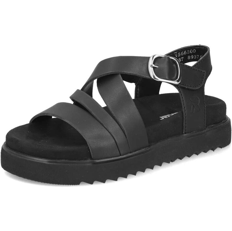 E-shop Dámske sandále RIEKER V5663-00 čierna S6