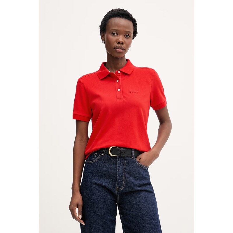 E-shop Barbour polo tričko pánske bavlnené s elastanom Bowford