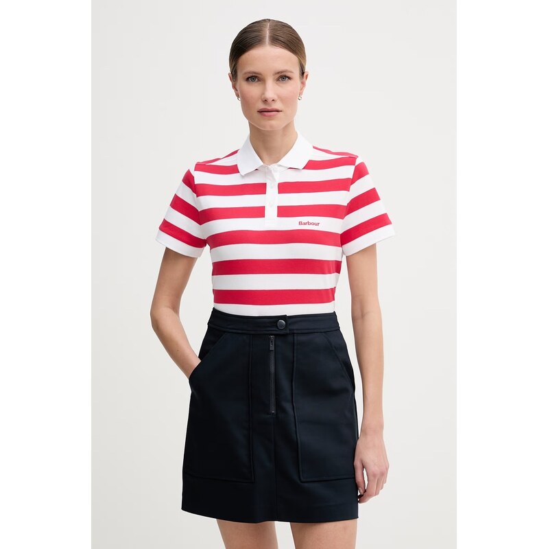 E-shop Barbour polo tričko dámske bavlnené Ashbourne
