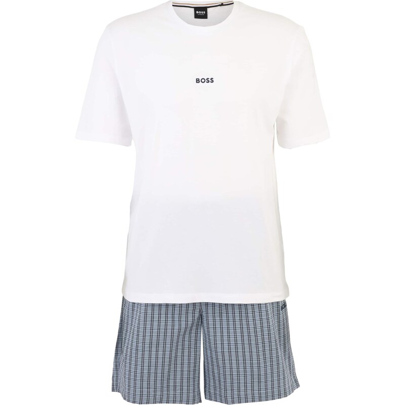 BOSS Boxerky Chris Pattern modrosivá / čierna / biela 68635246