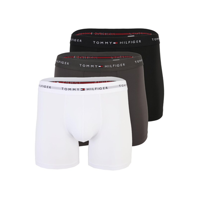 Tommy Hilfiger Underwear Boxerky tmavosivá / čierna / biela 68636122