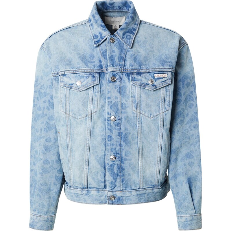 Calvin Klein Jeans Prechodná bunda 90s LT Playbill čierny denim 68636265