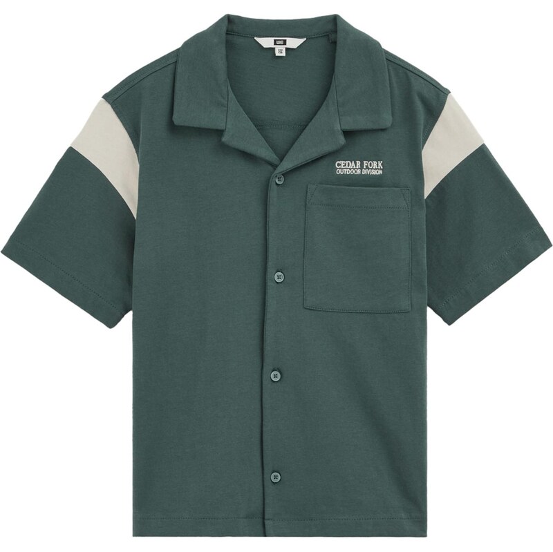 E-shop WE Fashion Košeľa petrolejová / biela