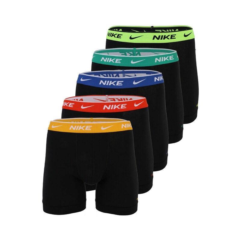 NIKE Underwear Boxerky modrá / svetlozelená / oranžová melírovaná / 68637100