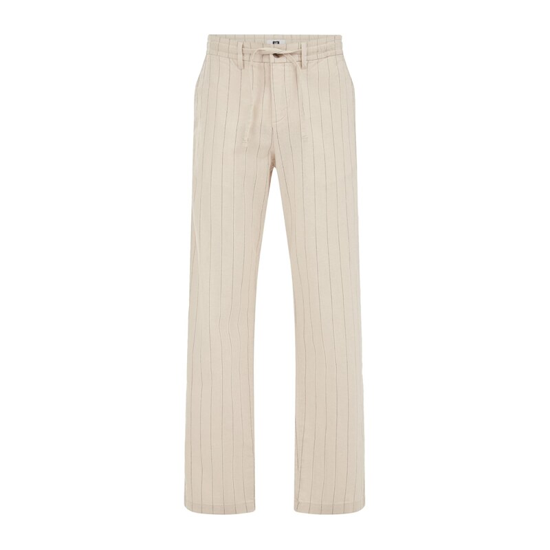 WE Fashion Chino nohavice krémová / tmavosivá 68637264