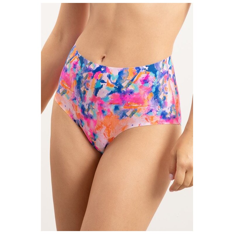 E-shop Paloma Pink Vyššie nohavičky Paint Maxi farebné