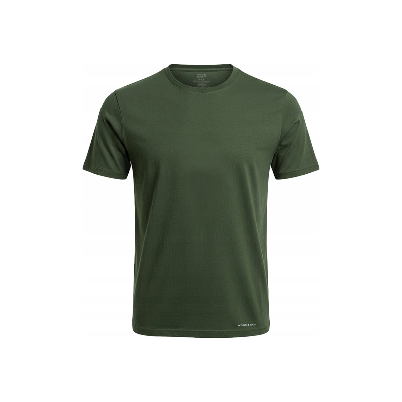 SCOTCH&SODA Prémiové Pánske Bavlnené Basic Tričko COTCH&ODA Zelené 68643715