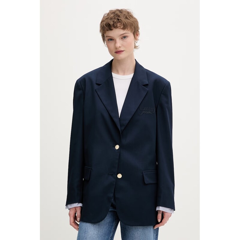E-shop Tommy Jeans jednoradové sako dámske