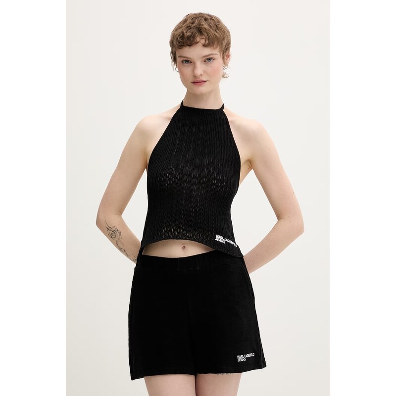 Karl Lagerfeld Jeans top dámsky bavlnený 68508011